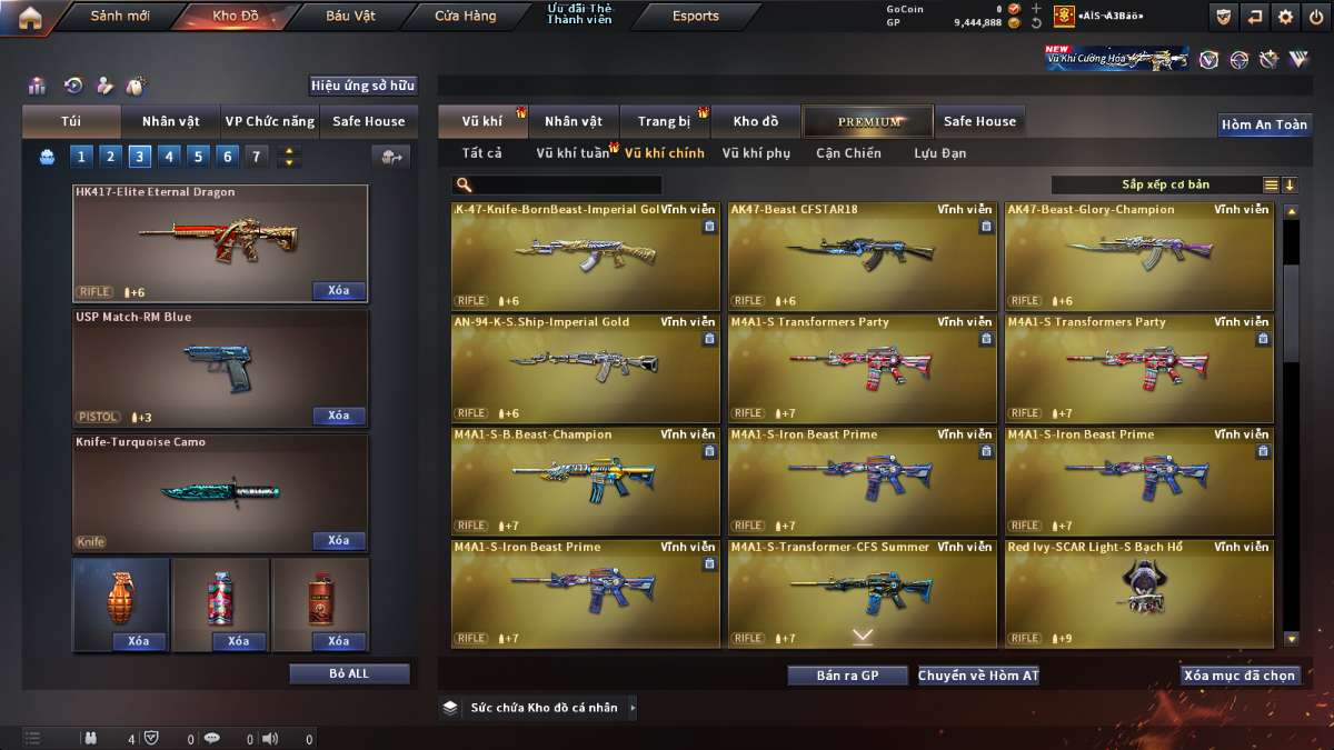 shop acc cf uy tin gia re